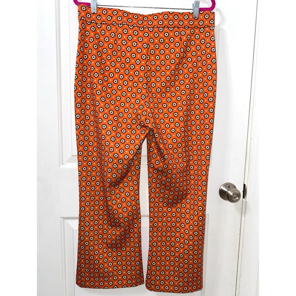 Jones New York Orange Retro Mid-Rise Pull-on Trousers size XL - Picture 3 of 4